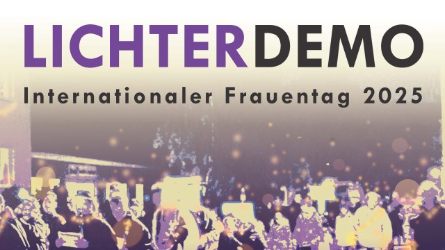 Lichterdemo zum Internationalen Frauentag 2025 - Save the date am SAMSTAG, 8. MÄRZ, um 19 UHR VOR DEM MOERSER SCHLOSS! Schnappt euch eure Lichterketten und Laternen und lasst uns die Errungenschaften der feministischen Bewegungen feiern.